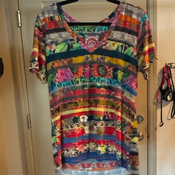 COPY - Johnny Was Bamboo Short Sleeve Tee - Picture 4 of 5